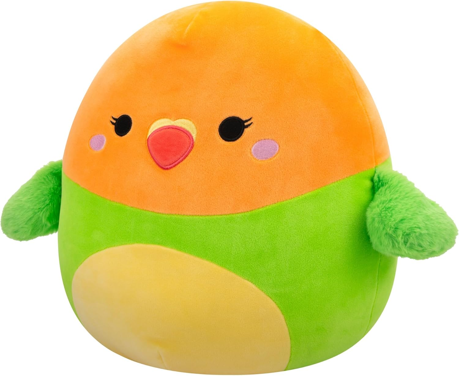 Squishmallows Original 14-Inch Plath Green and Orange Lovebird - Official Jazwares Plush (Large) image number 3