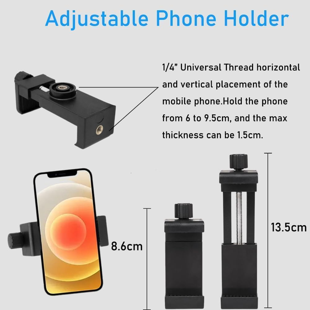 Strong Magnetic Camera Mount with 360&deg; Rotation Ball Head Phone Holder Compatible with Gopro Hero 13/12/11/10/9/8/7/6, DJI OSMO Action, Insta360 image number 2