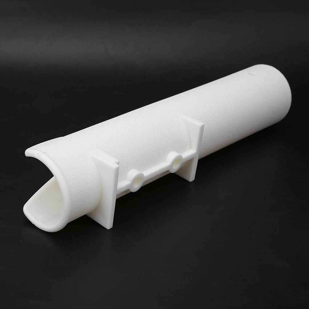 Single Hole Fishing Rod Bracket Plastic Holder with Drain Hole Lightweight for Easy Storage and Transport Vertical Mounting Option White image number 5