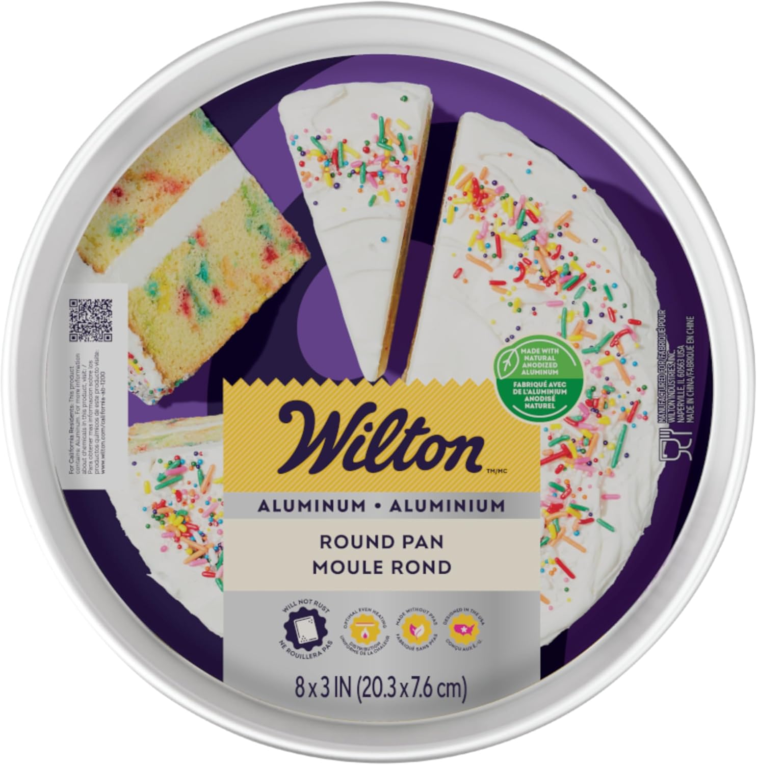 Wilton round Cake Tin, 20. 3 Cm X 7.6 Cm, Multicolored, 2105-6105 image number 1