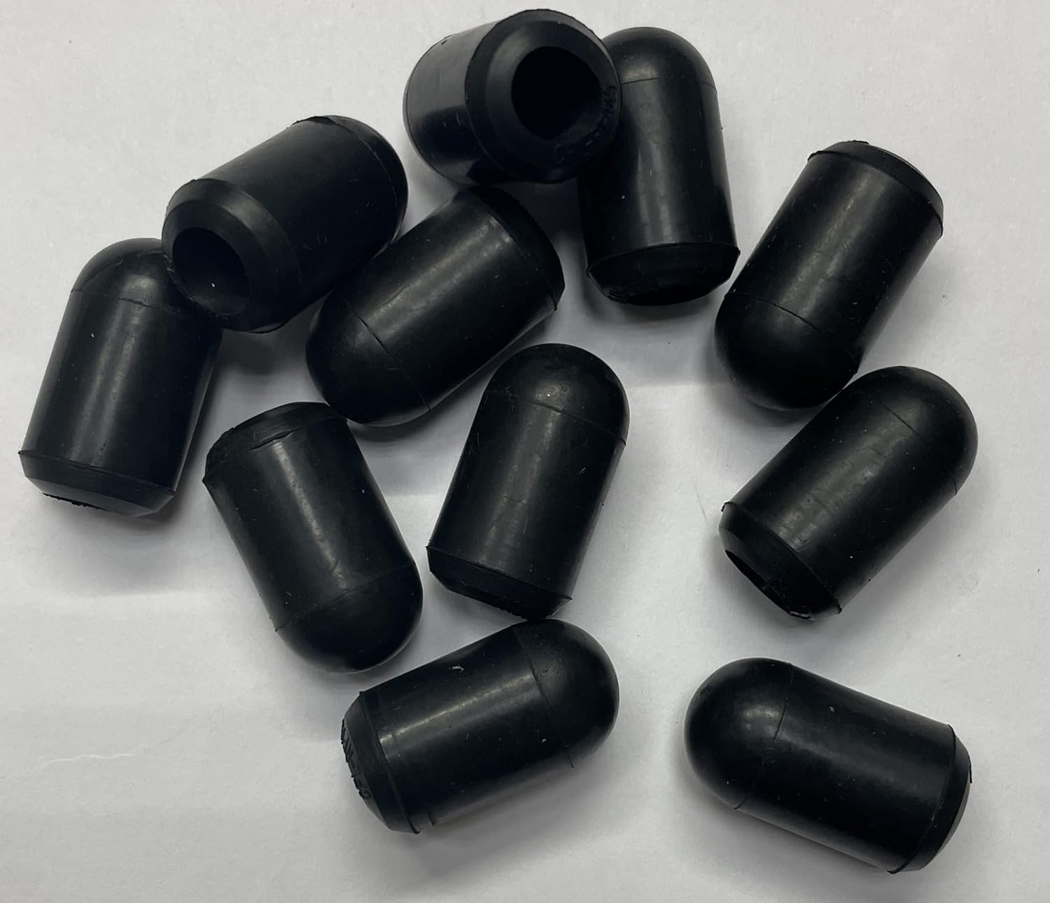 Protection Force for 3/8" 9Mm (Pack of 12) round OD Tubing End Chair Leg Stick Ferrule Furniture Feet Rubber Cap Cup Pad Cover Floor Plug Protectors image number 3