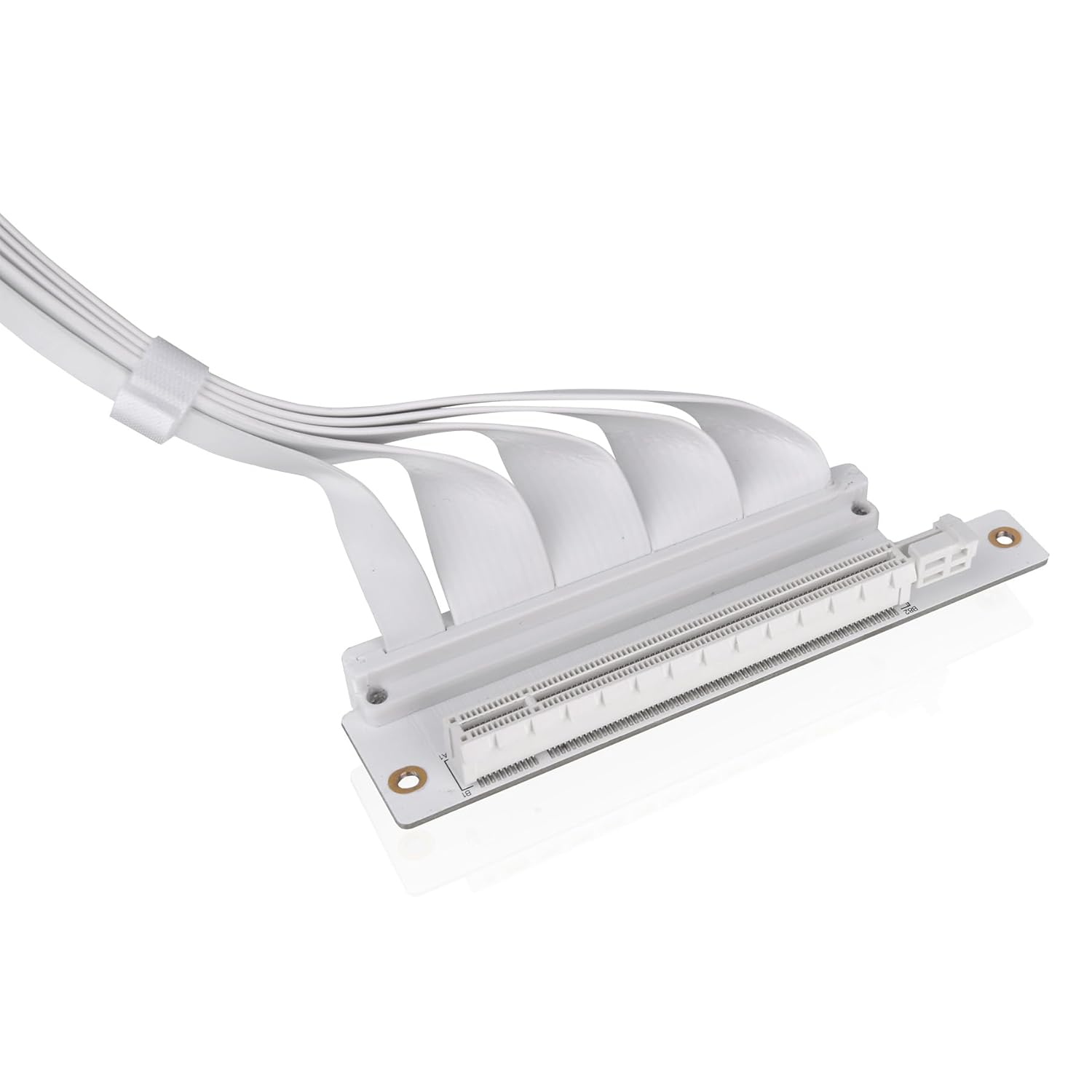 Thermaltake Dual 90 Degree PCI-E 4.0 Riser Cable - 400Mm White Edition, AC-077-CO6OTN-C1 image number 2