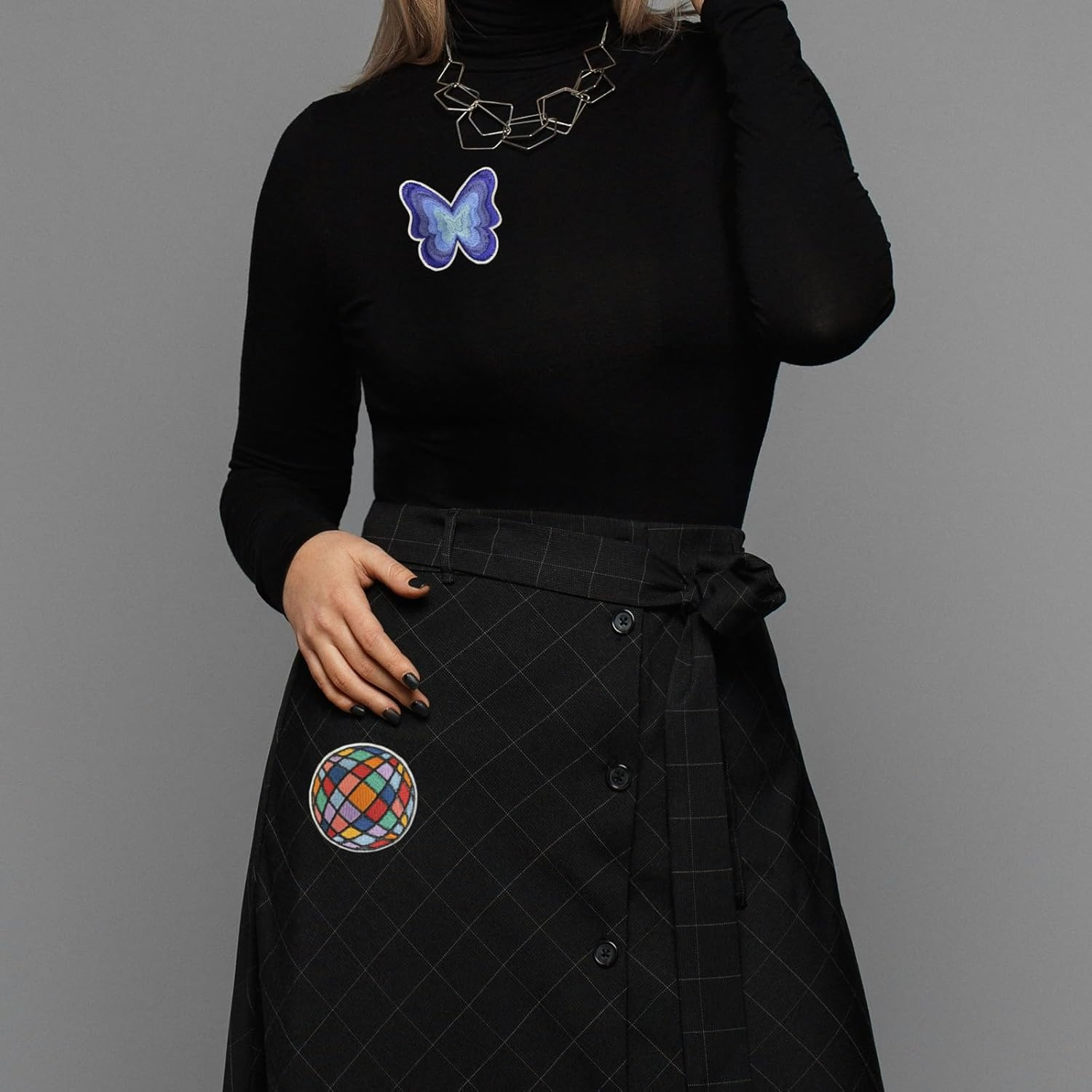 Trendy Patch, Fashion Iron on Patches, Cute DIY Sewing Decor Patches for Backpacks, Embroidery Applique Aesthetic Stuff for Clothing, Jackets, Jeans (Trendy4 16 Pcs) image number 3