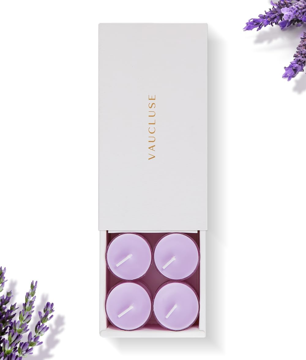 Lavender Scented Tealight Candles 16 Pack - Soy Wax, Herbaceous & Floral Aroma, Soothing & Calming, Eco-Friendly, Ideal for Relaxation & Tranquil D?Cor image number 5