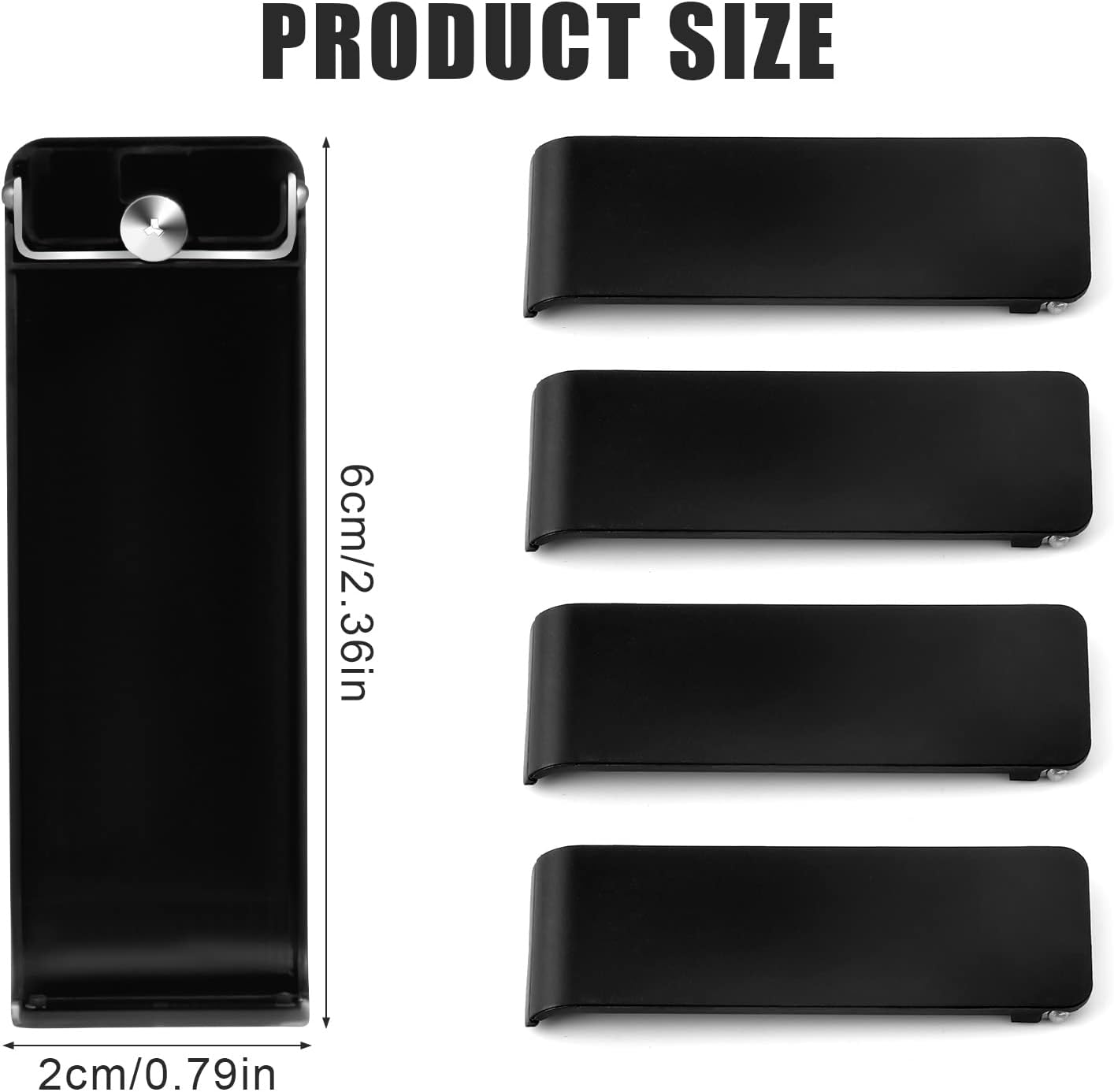 LUTER Back Stand Replacement for Nintendo Switch, 4Pcs ABS Kickstand Compatible with Switch Console (Black) image number 4