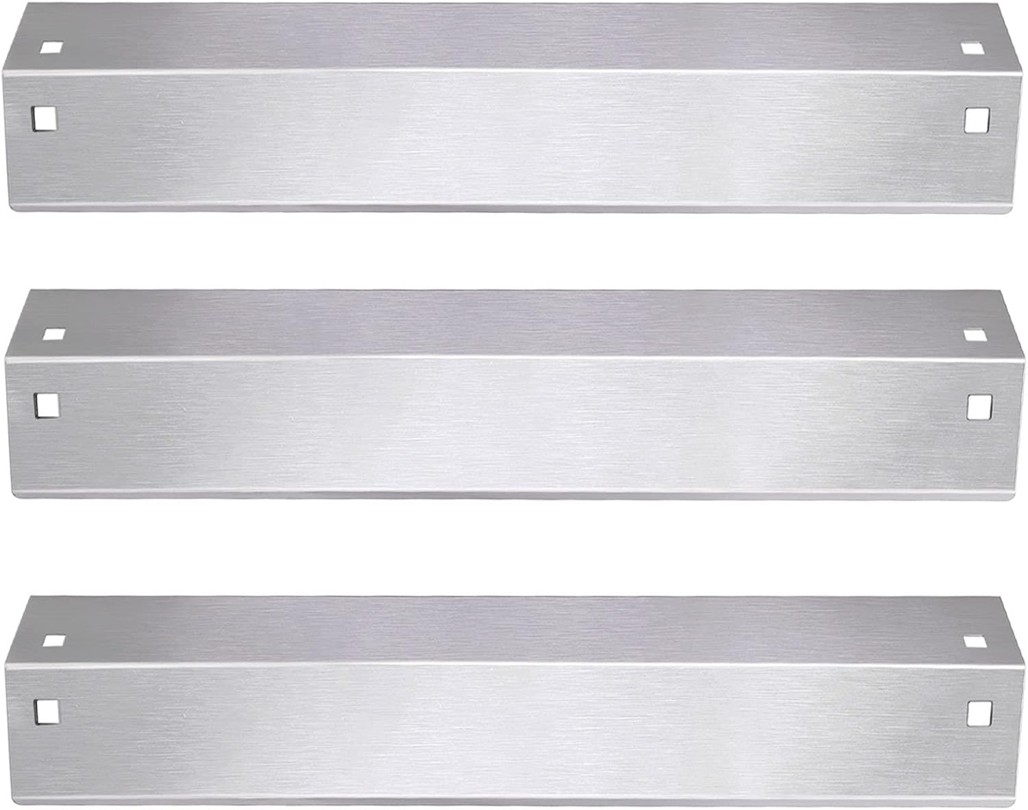 Criditpid Heat Plates Shield Replacement Parts for Char Griller 5050, 5650, 3001, 5072, 3008 Grill, Stainless Steel Heat Tent Burner Cover Flame Tamers for Chargriller Duo 5050, King Griller 3008 5252 image number 2