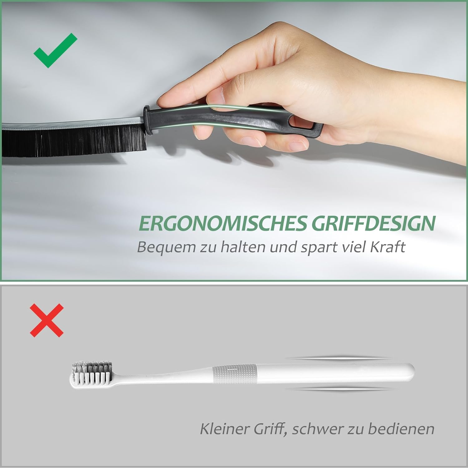 6 Pieces Gap Cleaning Brushes, Grout Brush, Brush Cleaning Set for Tile Floors, Slide Rail, Keyboard, Window, Door Window Rails, Cleaning Brush for Joint Cleaning in Bathroom, Toilet, Kitchen image number 3