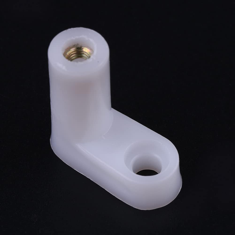 100Pcs L Type PCB Mounting Feet Acrylic Motherboard Risers Mount Plastic Standoffs with Screw Fit for Arcade Gaming Board Replacement Parts 2Cm image number 5