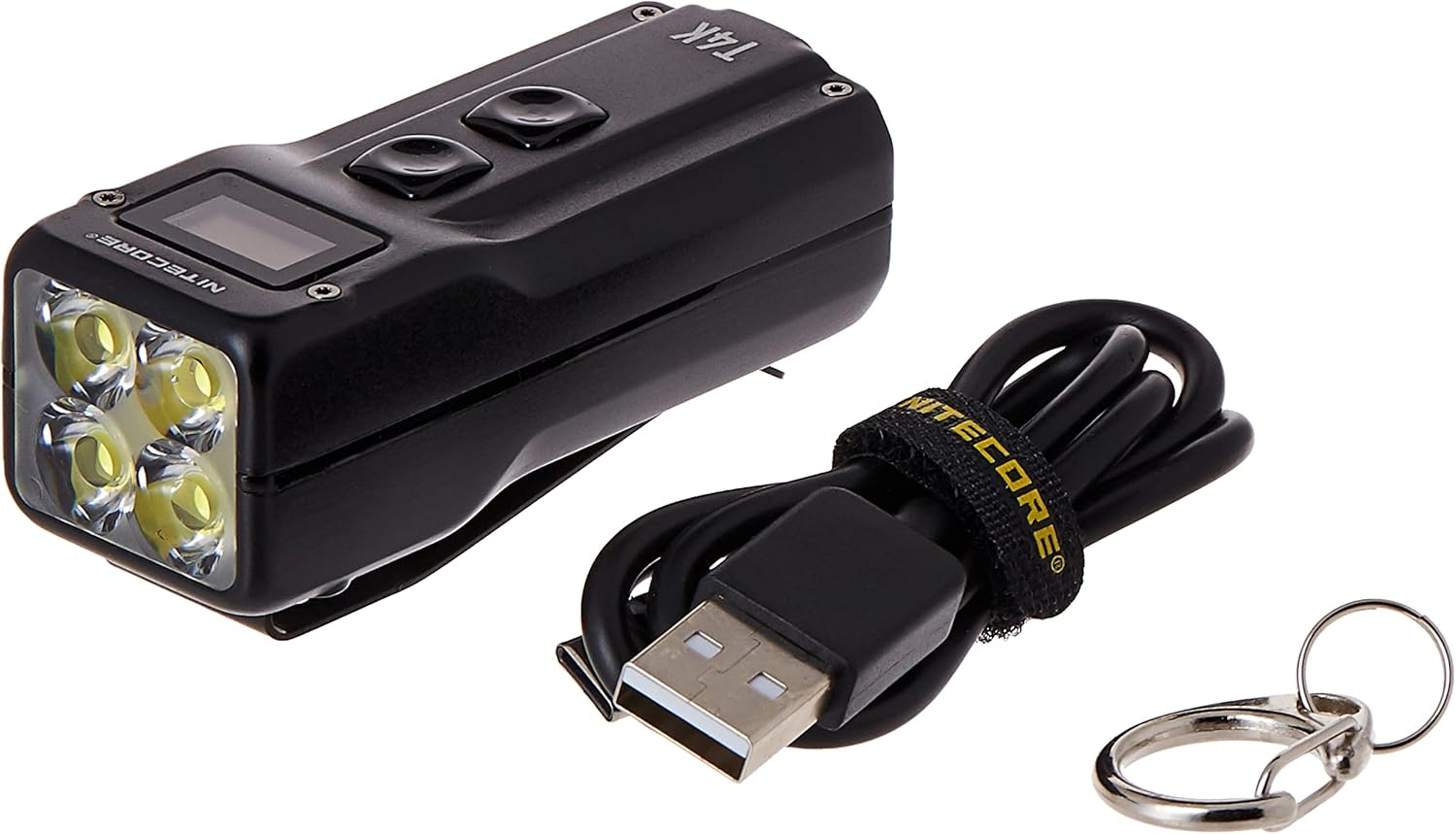 Nitecore T4K Key Chain 4000 Lumen Max and USB-C Charge Flashlight image number 2