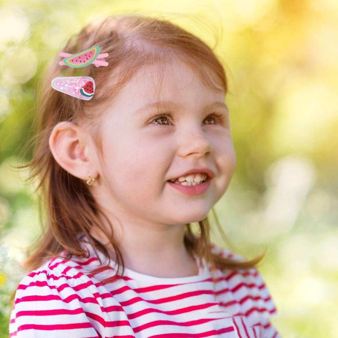 YOCDNOV 28 Pack Cute Hair Clips - Fashion Hair Accessories for Girls, Flowers, Fruits, Sweets, Desserts, Sweet Birthday Party Gifts (Pink Knitted Flowers + Pink Starfish) image number 3