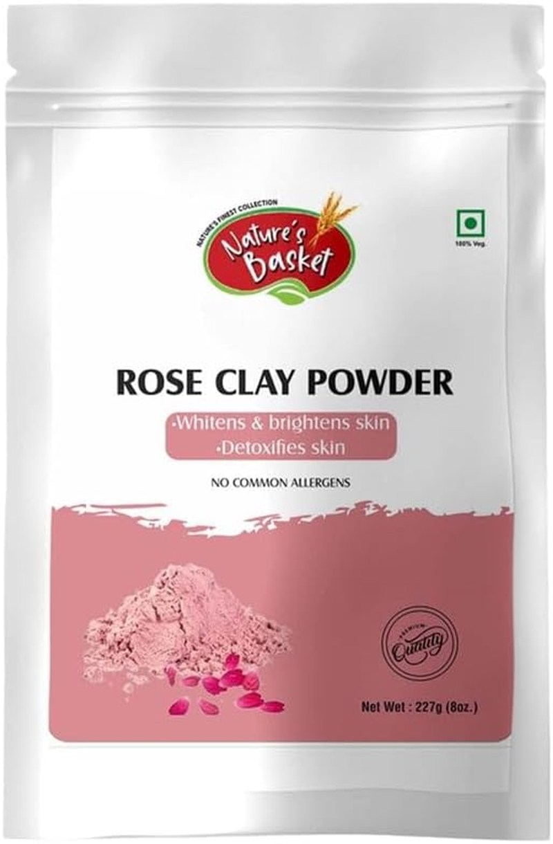 Nature'S Basket Rose Clay Powder - 227 Grams image number 3