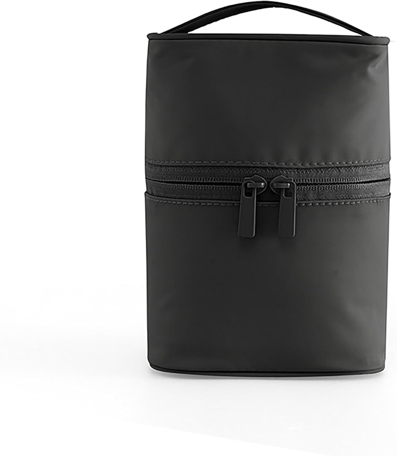 BRMM MIA Makeup Bag Portable Travel Cosmetic Bag Makeup Bag Organizer with Gold Zipper Waterproof Toiletry Bags for Women and Girls (Green Medium) (Column Black) image number 6