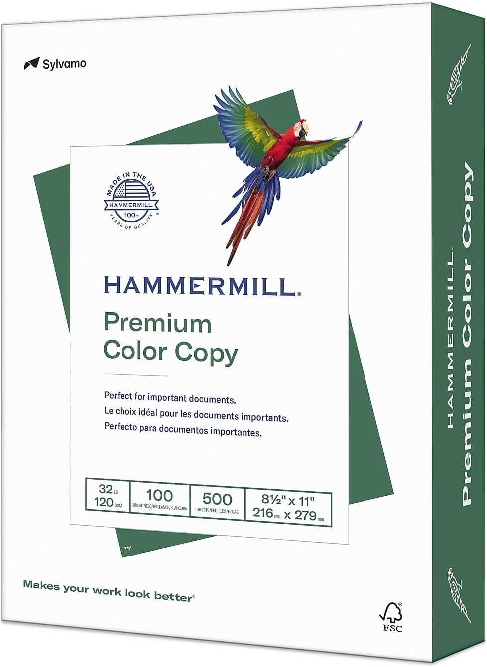 Hammermill Paper, Color Copy Digital, 32 Lb, 8.5 X 11, Letter, 100 Bright, 500 Sheets / 1 Ream (102630), Made in the USA image number 5
