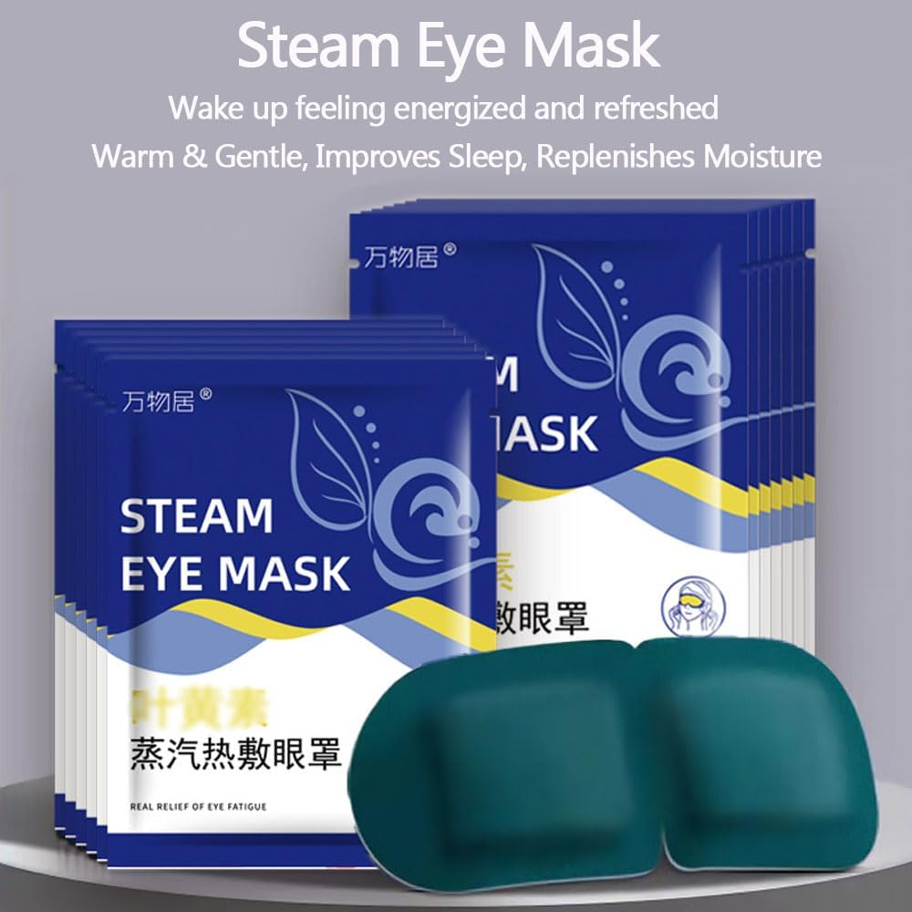 Dolemay Steam Eye Mask,10 Packs Heated Eye Mask Warm Compress for Eyes Disposable Heated Sleep Eye Mask for Dry Eyes Dark Circles Relax Comfortable Self Heating Warm Eye Mask for Travel Home Office image number 6