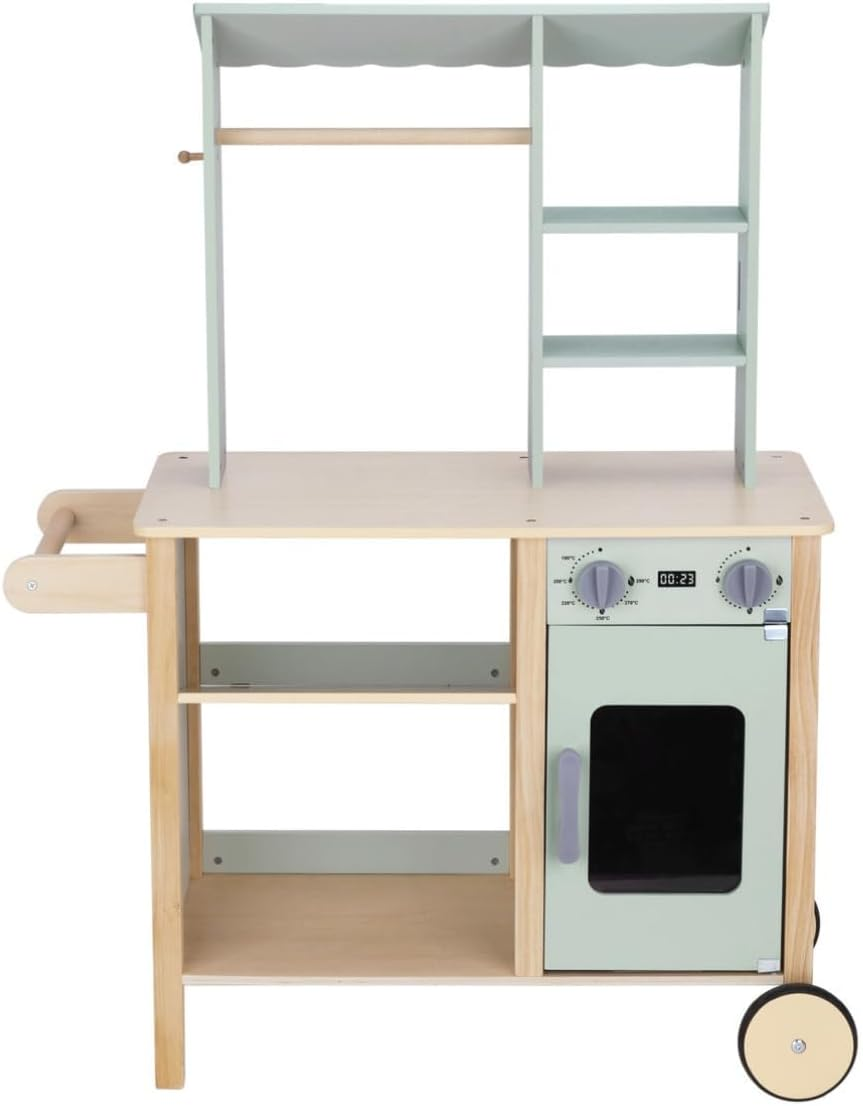 Tooky Toy TJ427 Grocery Store: Pretend Play Wooden Store with Groceries for Kids for Ages 3+ image number 2