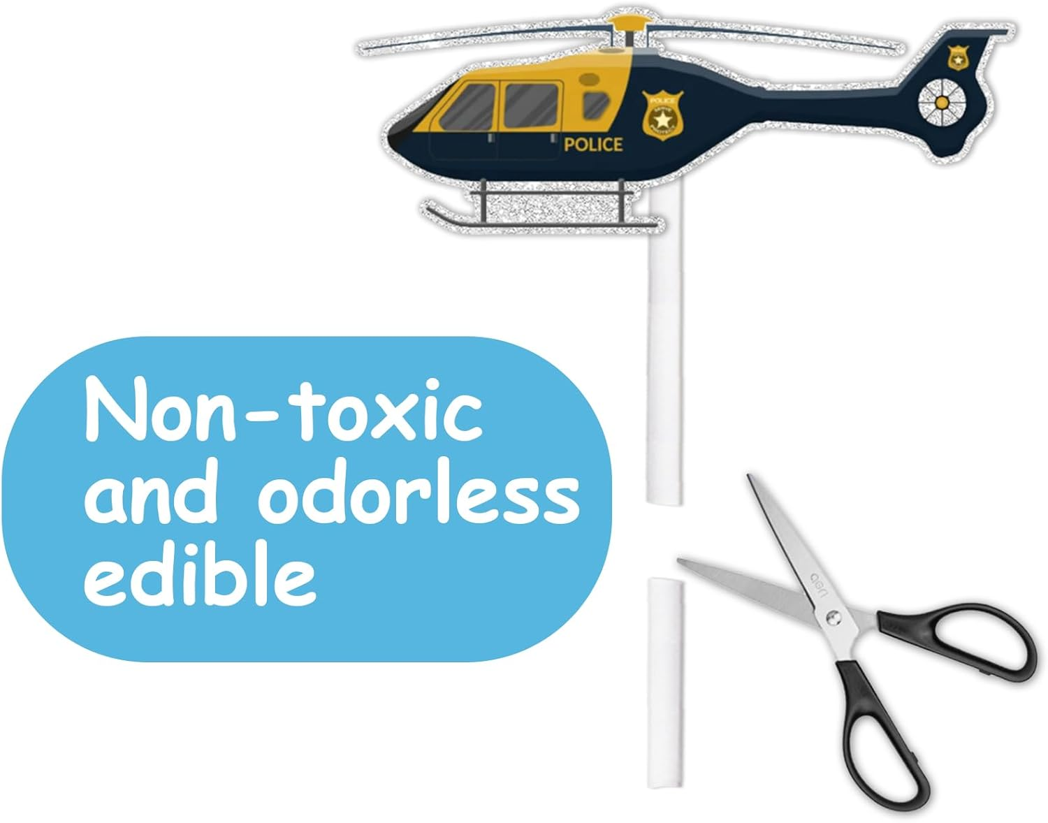 Airplane Dessert Cupcake Topper Cheer to Aviation Fighter Theme Decorations Supplies Baby Shower Children Boys Girls Happy Birthday Party Decor Set 18Pcs Glitter image number 3