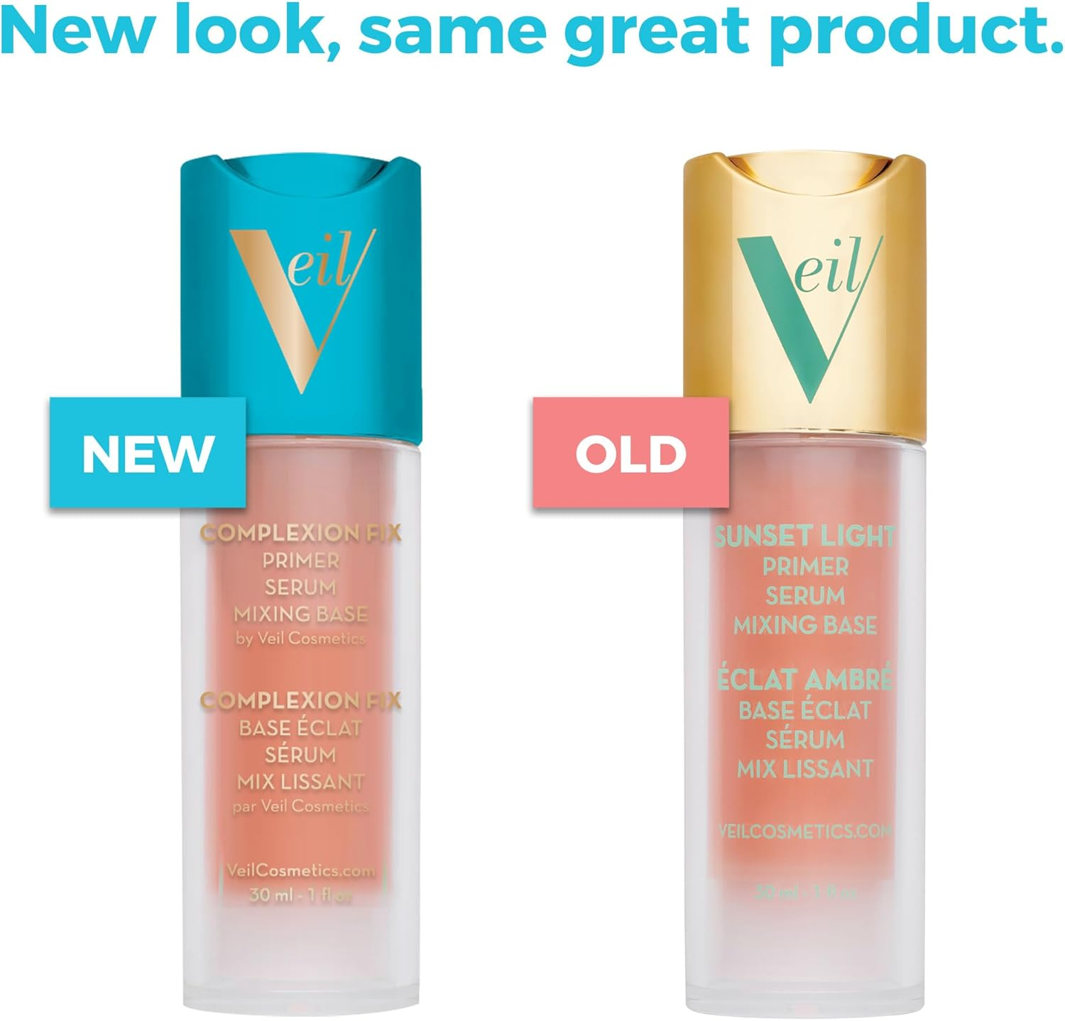 Veil Cosmetics Sunset Light 3-In-1 Primer Serum Mixing Base | Anti-Aging | Oil Free| Paraben Free | Vegan & Cruelty Free image number 6