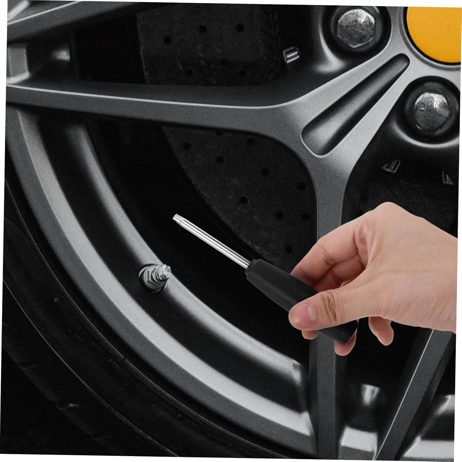 HORIALENCE 3Pcs Valve Core Tool Multi-Function Valve Stem Core Remover Tire Deflation Wrench for Automotive Maintenance Torque Wrench for Quick Tire Changes image number 1