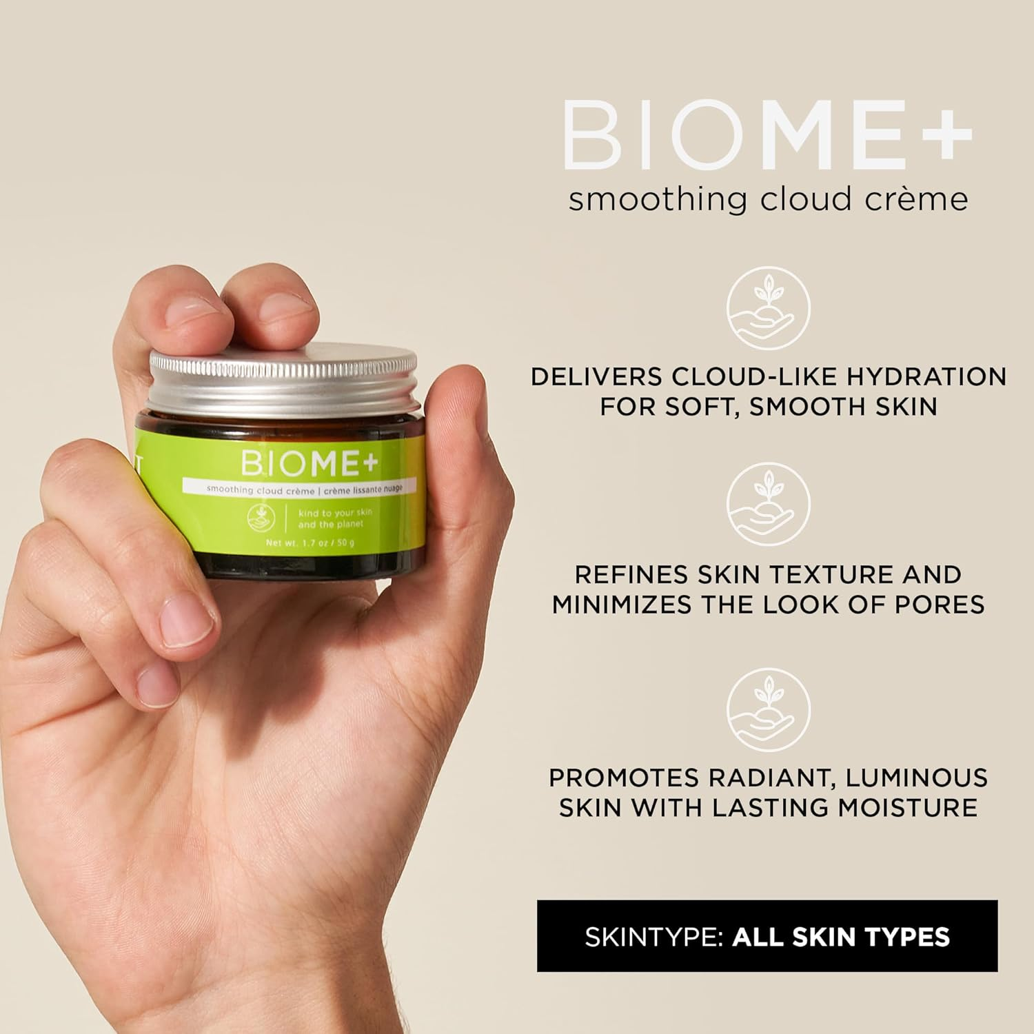 Biomeplus Smoothing Cloud Creme by Image for Women - 1.7 Oz Cream image number 2
