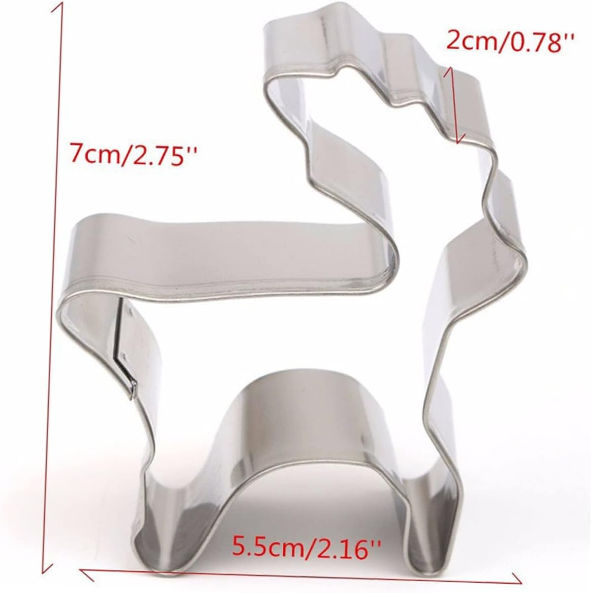 Stainless Steel Reindeer Cookie Cutter Biscuit Mold Christmas Cookie Cutters for Baking