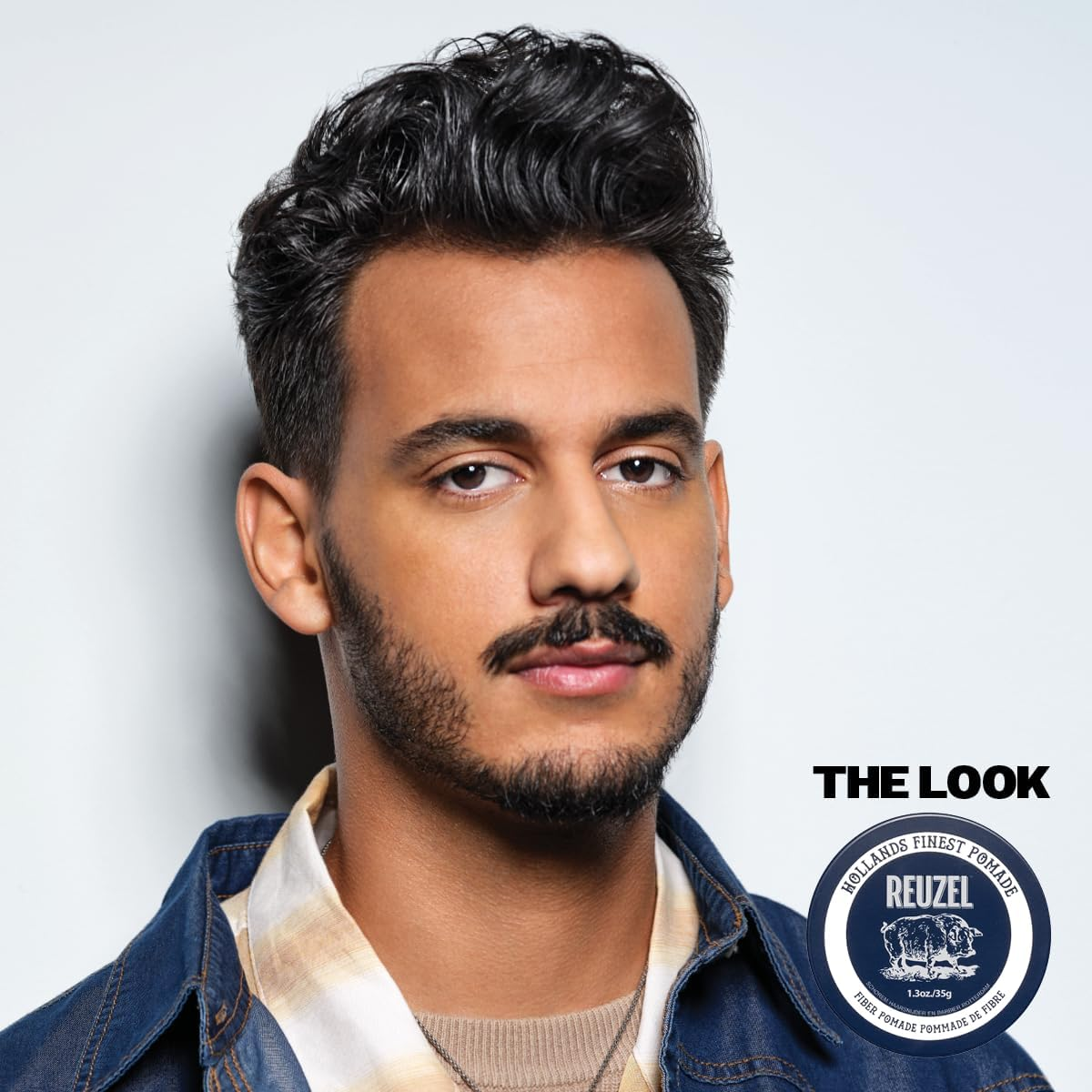 Reuzel Fiber Pomade, Low Shine Firm Holding Texurised Fuller Look, Easy to Restyle Throughout the Day 3.38Oz/95G image number 2