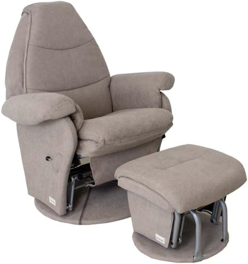 Babyhood Vogue Feeding Glider Chair and Ottoman, Sandstone