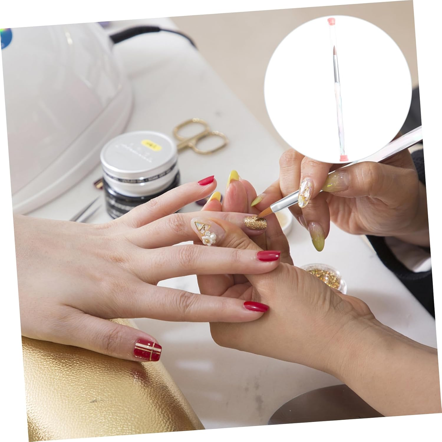 HONITANO Nail Art Pen Manicure Brush Beauty Tool Diy Drawing Pen Nail Art Accessory image number 3