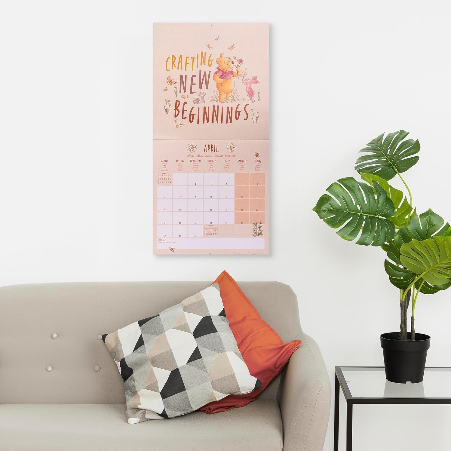 Calendario 30X30 Cm Winnie the Pooh 2025 Pyramid image number 6