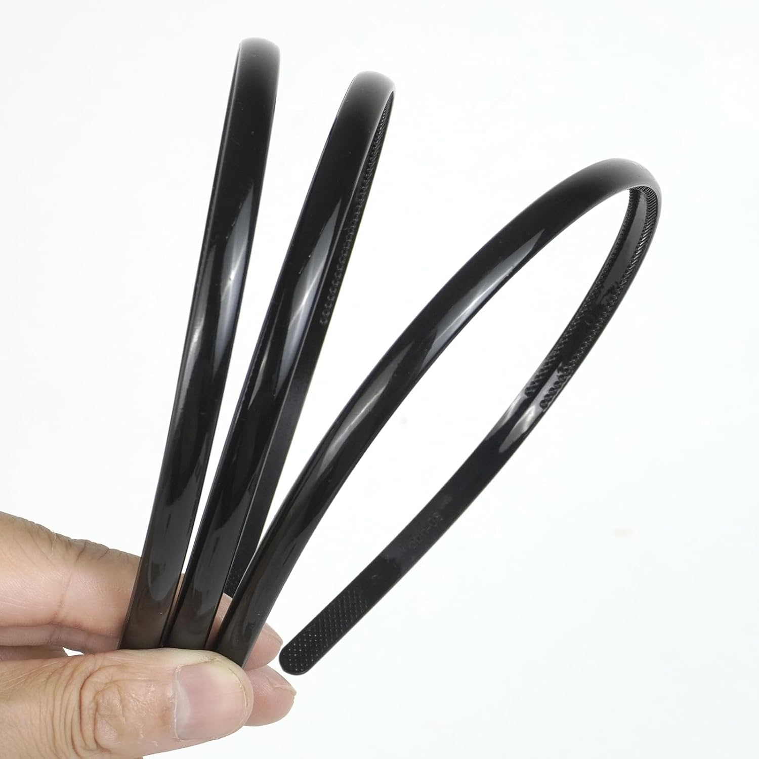 XWCHASA Pack of 6 Women'S Thin Black Soft and Elastic Hair Bands, Hair Accessory for Makeup, Face Washing, Yoga, Jogging, Climbing image number 1