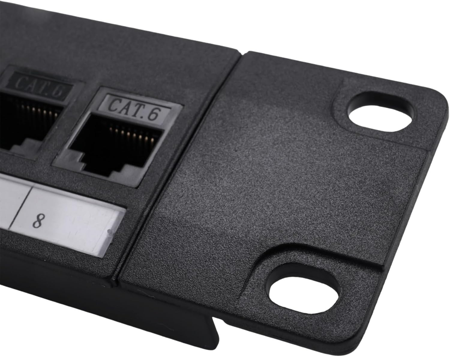 Fulillanlun 8 Port Straight-Through CAT6 Patch Panel RJ45 Network Cable Adapter Jack Ethernet Distribution Frame image number 4