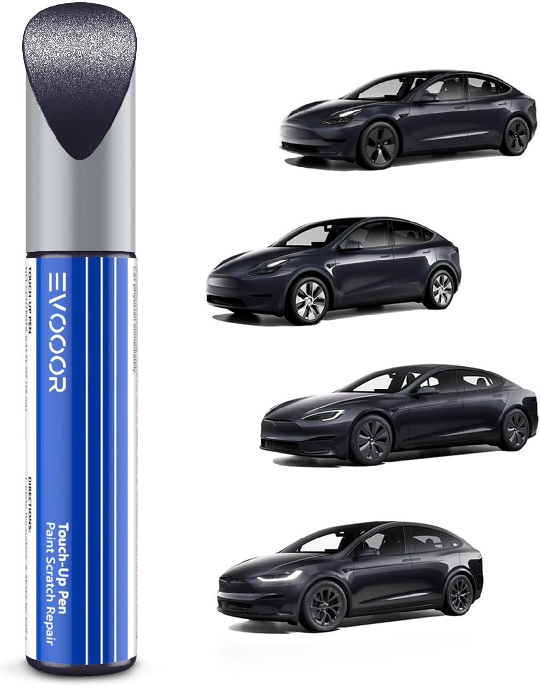Stealth Grey(Pn01) Touch up Paint Compatible with Model 3/Y/S/X Exact Match&ndash;Chips and Nicks Touch Up image number 1