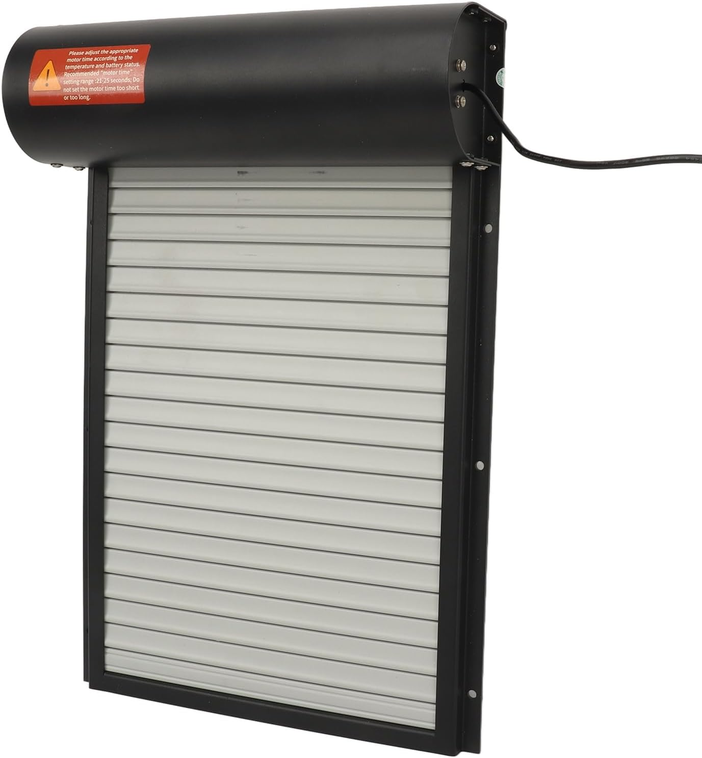 Solar Powered Chicken Coop Door, Automatic Chicken Coop Door Opener with Timer for Duck Goose Farm Safety Equipment (Black) - Black image number 6