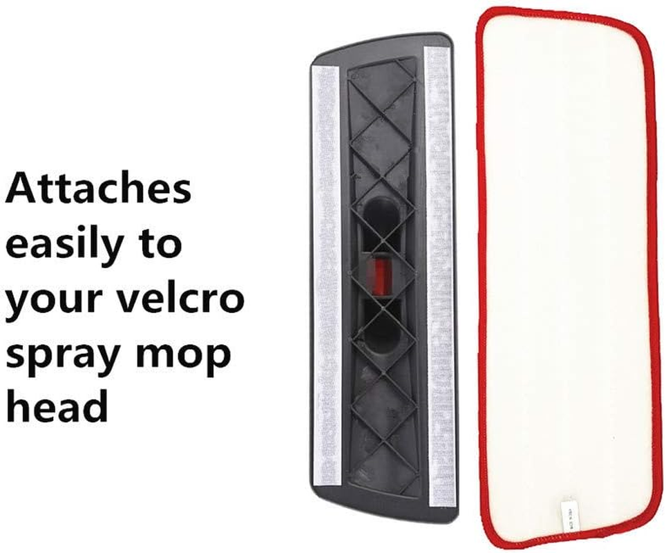 Microfiber Mop Pads for Wet/Dry Mop Floor Cleaning Pad Fit All Spray Mops (6 Pack)