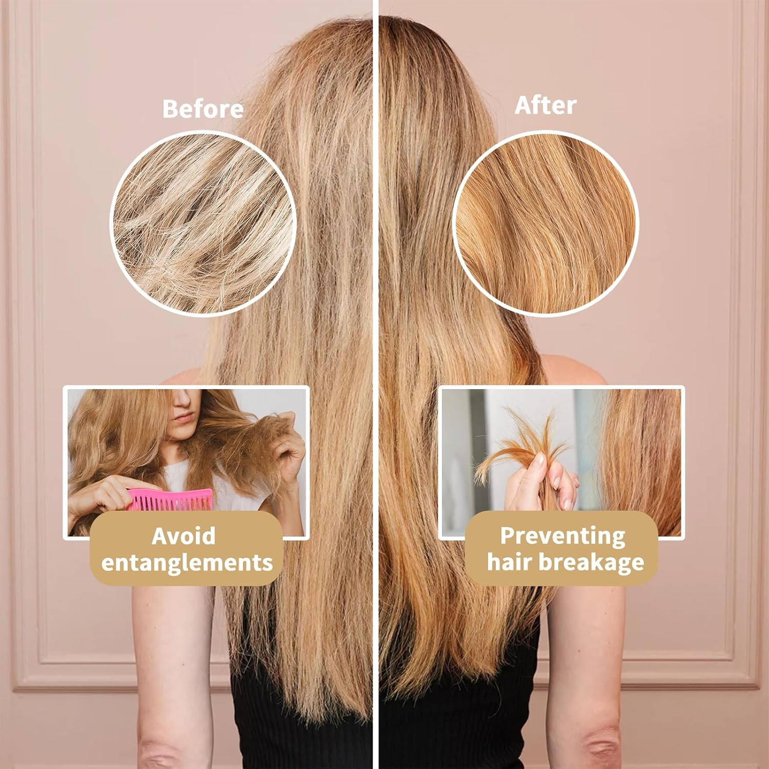 Silk Hood for Sleeping - Sleep Cap Silk for Hair Overnight Healthy, Preserves Curl Shape, Prevents Frizz & Hair Breakage, Silk Bonnet Silk for Women with All Hair Types (Black) Kaempe image number 5