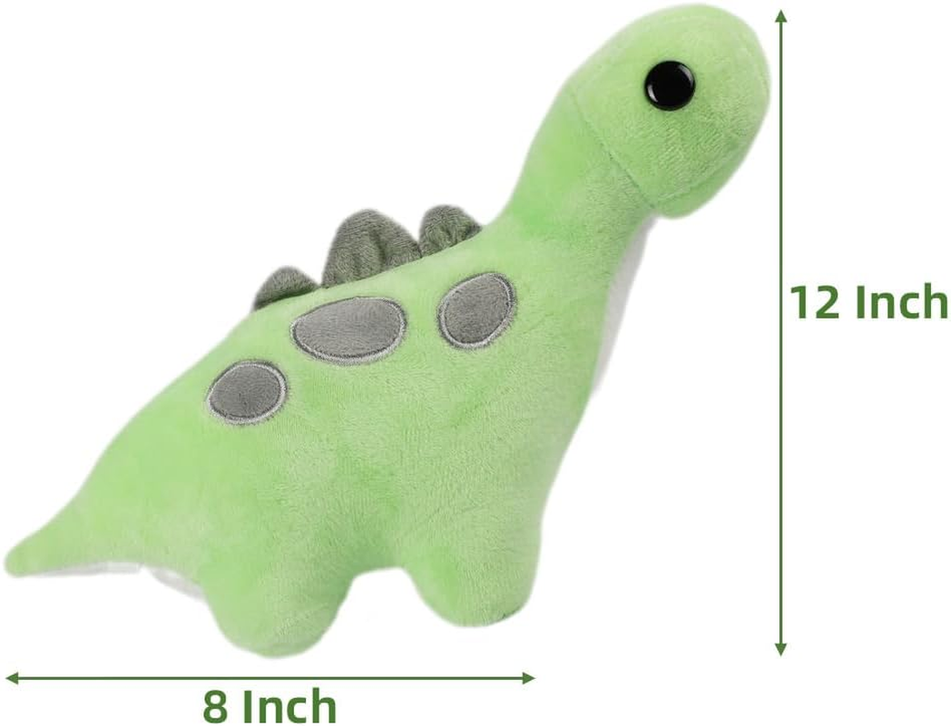 11.8" Dinosaur Plush Brontosaurus Toys Soft Green Stuffed Dinosaur Doll Plush Toys for Kids Girls Boys image number 6