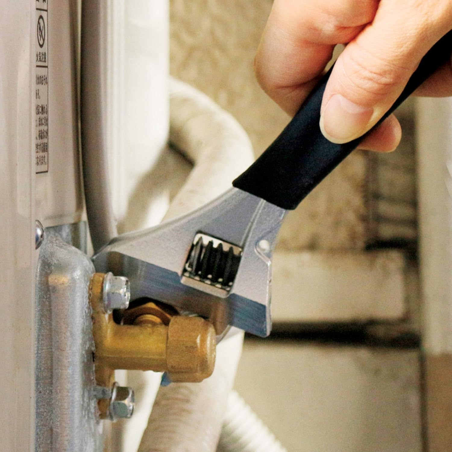 Top Industries Tsubamesanjo HM-32MSNB No-Backlash Monkey Wrench, Short Work Wide, Mouth Opening 0-1.3 Inches (0-32 Mm), Navy, No Backlash Warm, Made in Japan image number 1