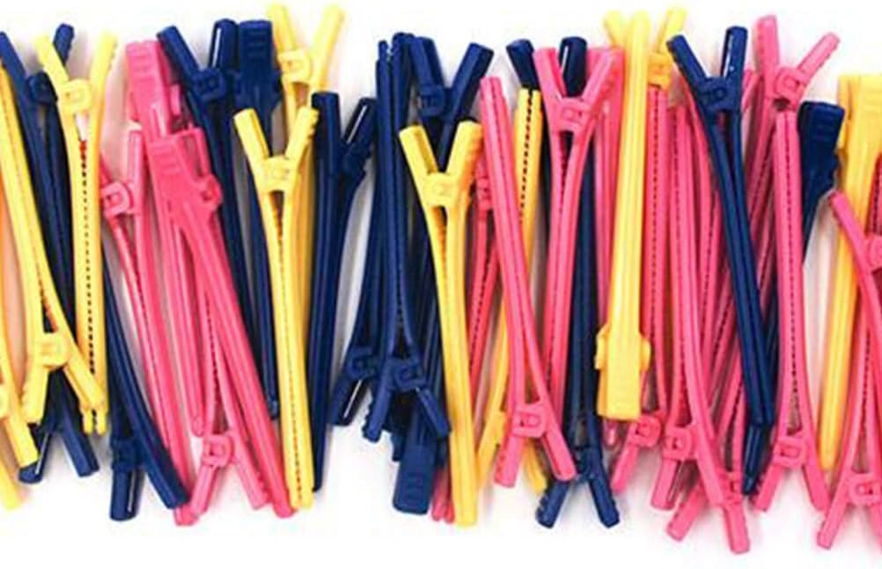 Healeved 50 Pcs Heavy Duty Plastic Hair Barrettes Hair Clips for Salon Styling Accessories image number 1