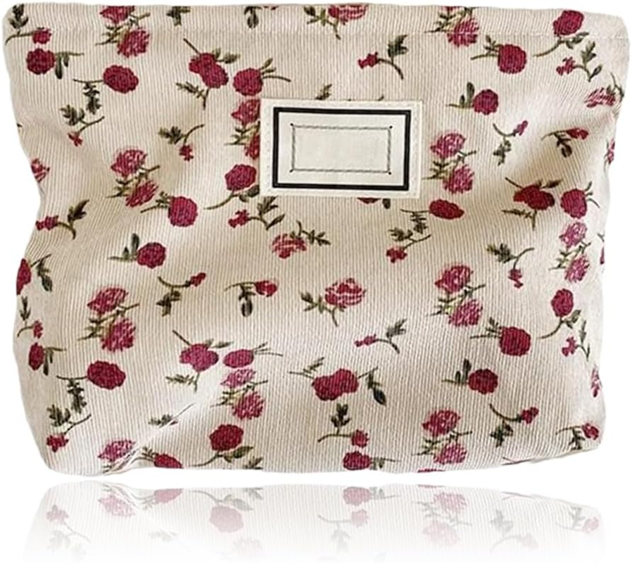 Toiletry Bag, Cosmetic Bag, Make up Bag, Travel Wash Bag, Cosmetic Bag, Corduroy, Large Capacity Cosmetic Bag, Wash Bag, Multifunctional Cosmetic Bag image number 5