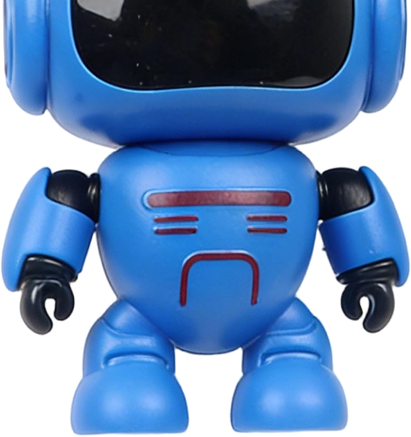 Robot Keychain | Joint Movable Robot Pendant - Glowing Eyes Design Backpack Charm | for Women Bag Wallet Schoolbag Handbag Home Car Travel - Blue image number 1