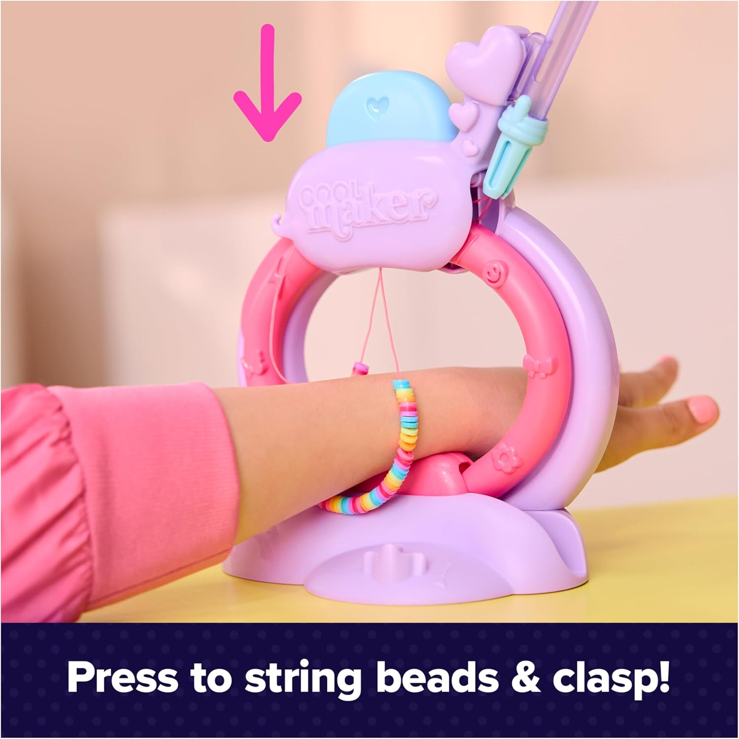 Cool Maker, Stack&rsquo;D Heishi Studio Bracelet Making Kit with Easy Beading Pen & over 1200 Beads for Bracelets, Makes 15, Arts and Crafts Kids Toys for Girls Ages 7 and Up image number 6