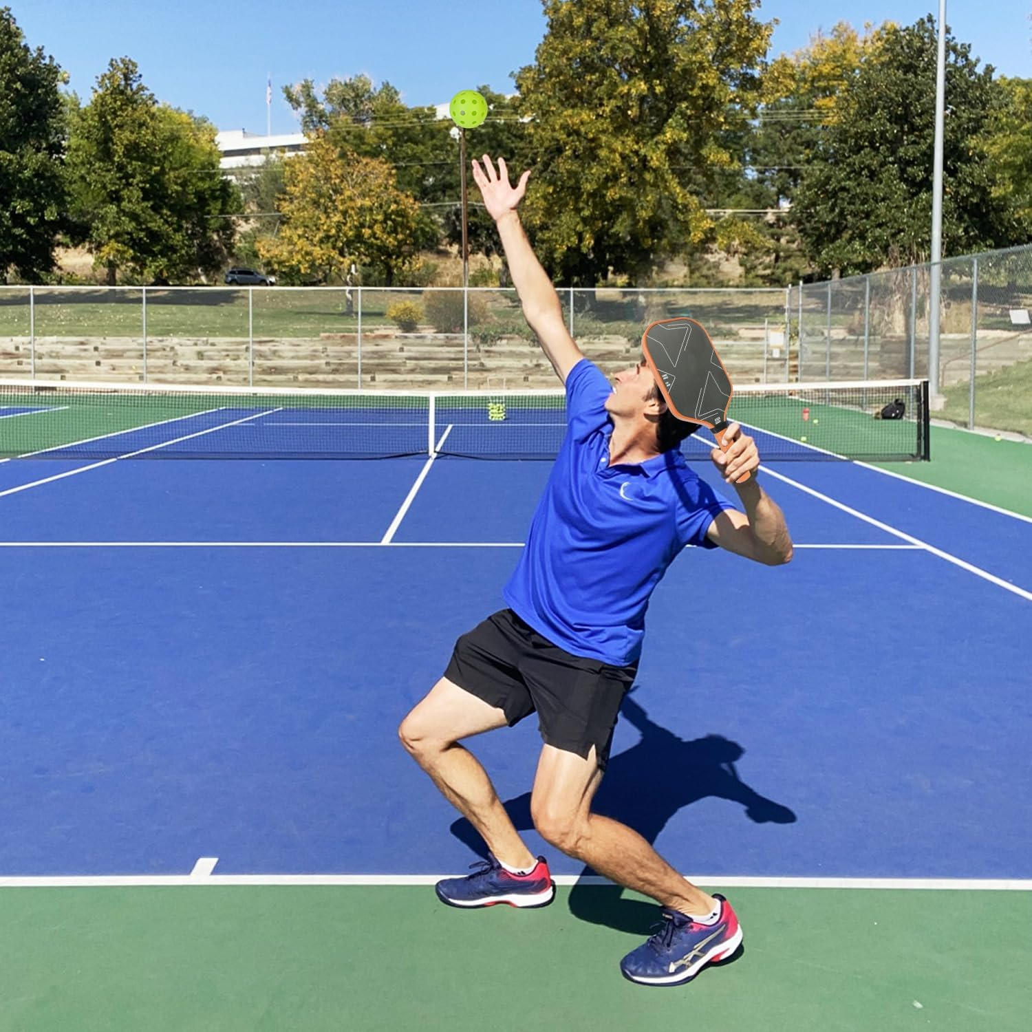 KOFULL Pickleball Paddle USAPA Approved Pickle Ball Paddle Carbon Fiber Pickleball Set with Paddle Cover, Lightweight Graphite Pickleball Paddles image number 1