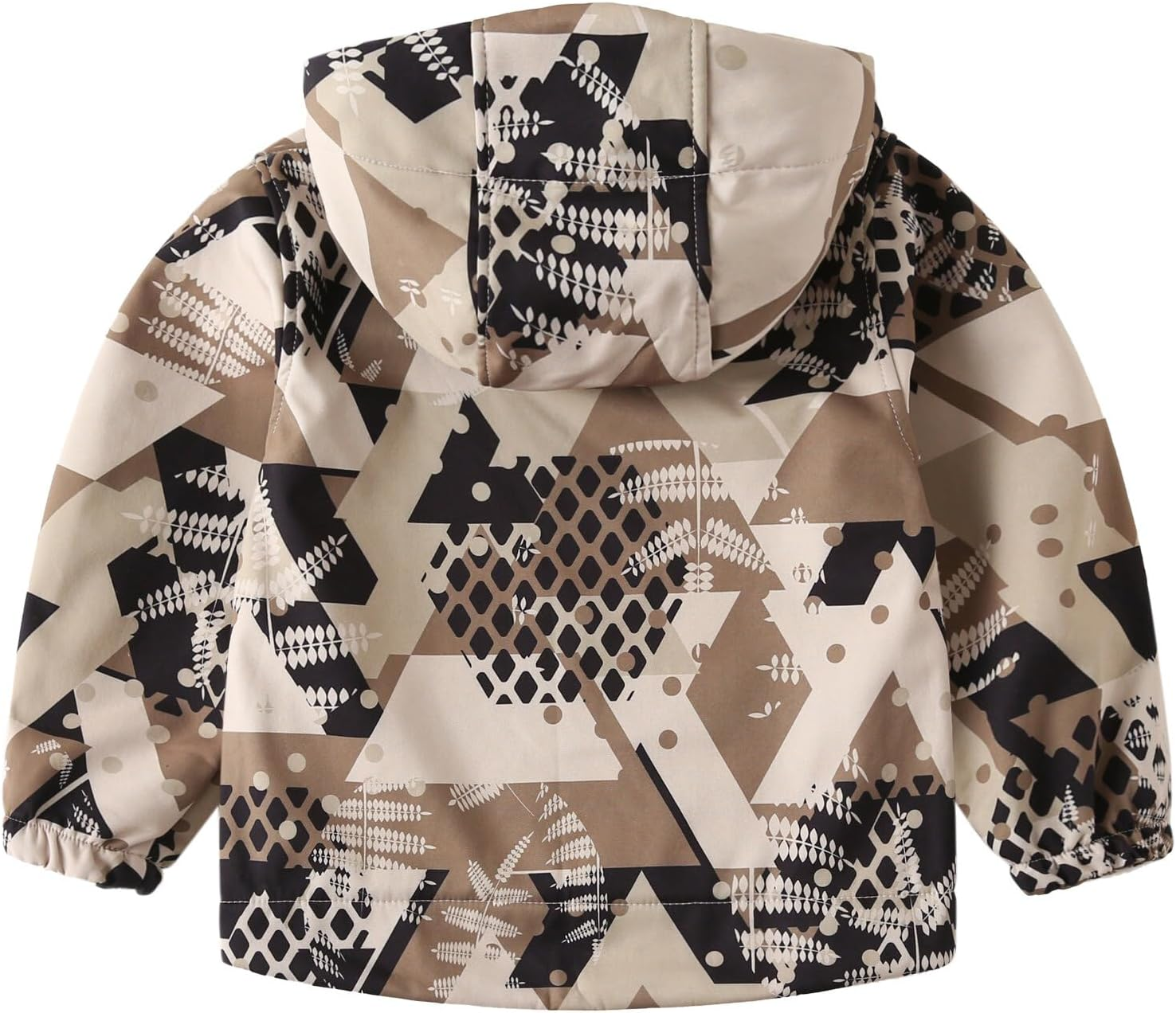 FEOYA - Toddler Kid Boys Girls Windproof Hooded Jacket with Pants Fleece Lined Waterproof Jacket Coat Trousers Child Winter Outfit Rain Suit Cute Printed Outwear 1-6 Years image number 4