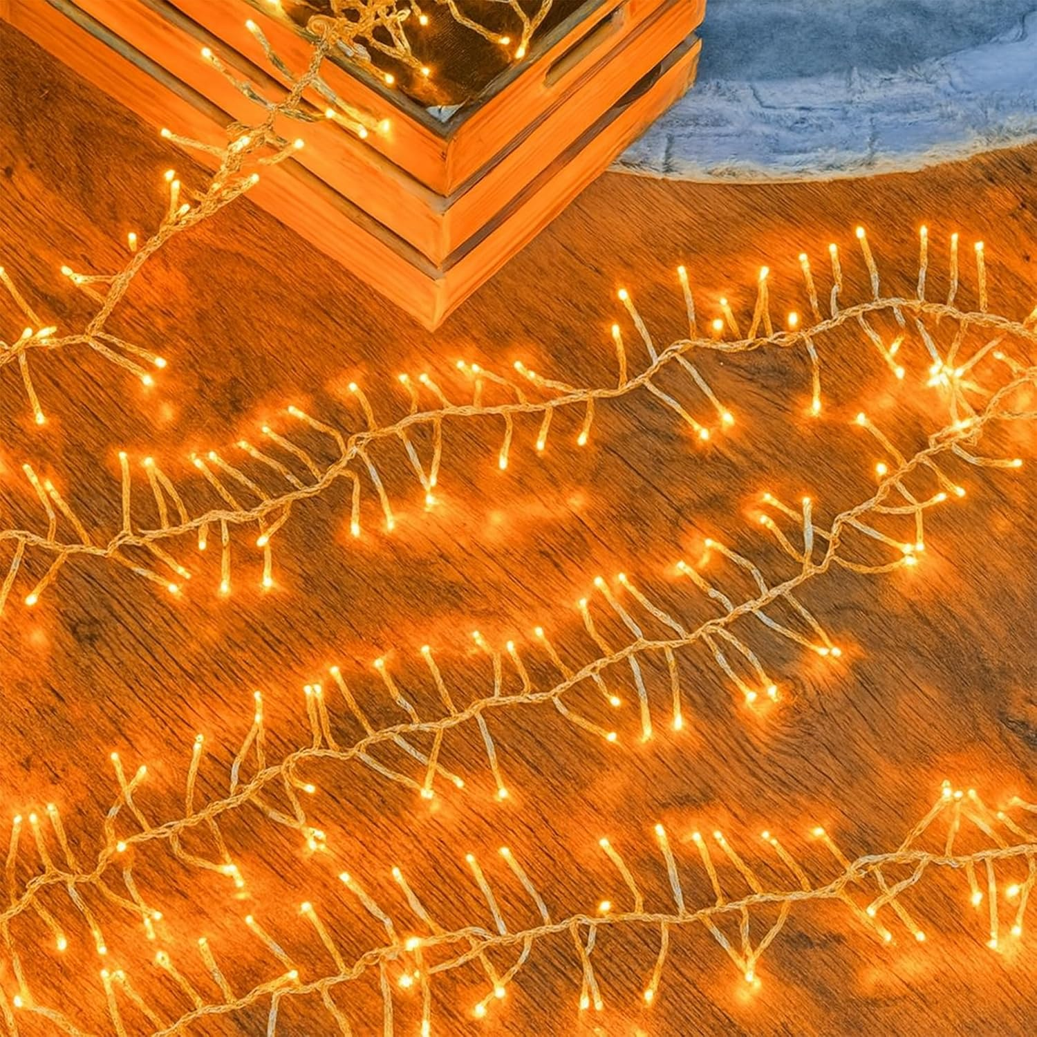 720 LED Cluster Light with Clear Cable -3 Colour Options - Warm White - Multicolor image number 5