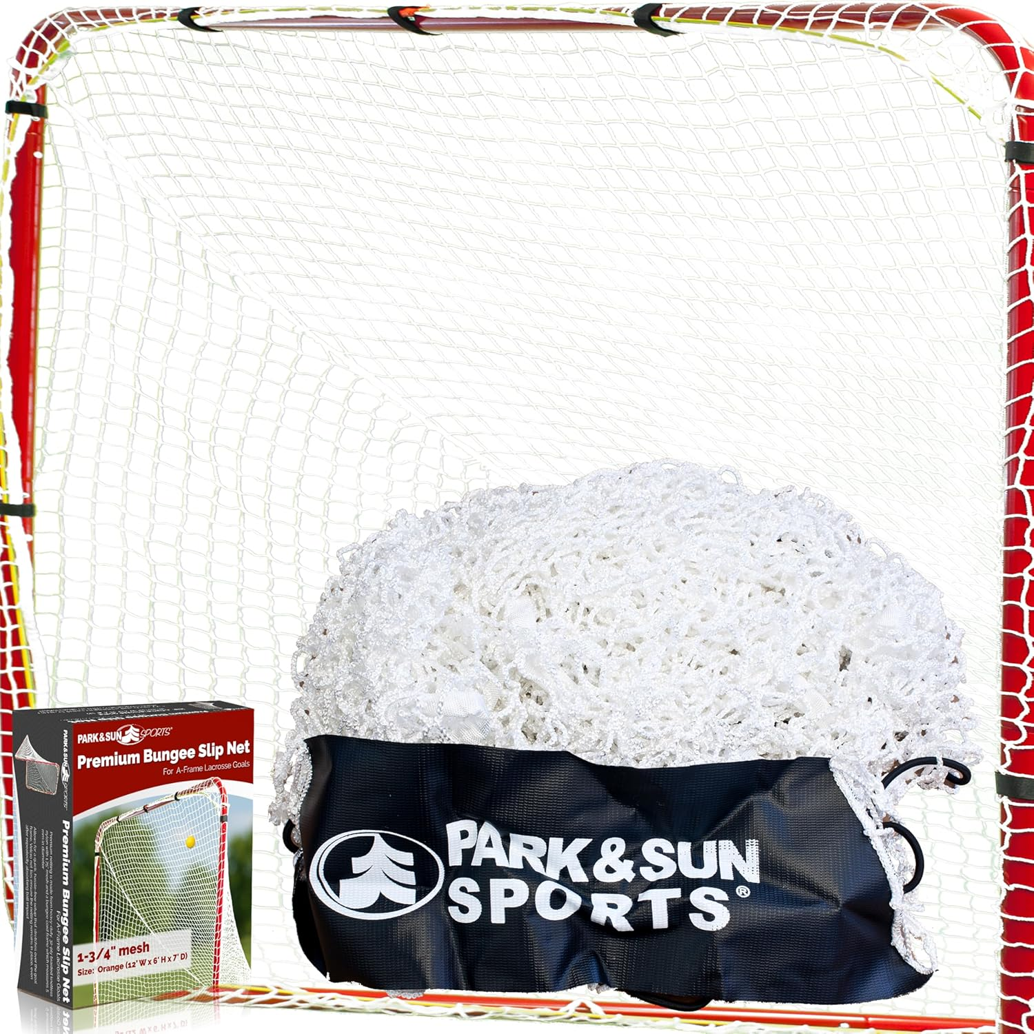 Park & Sun Bungee Slip-Net Replacement Goal Netting, Indoor/Outdoor, All-Weather (Lacrosse and Soccer/Multi-Sport) image number 4