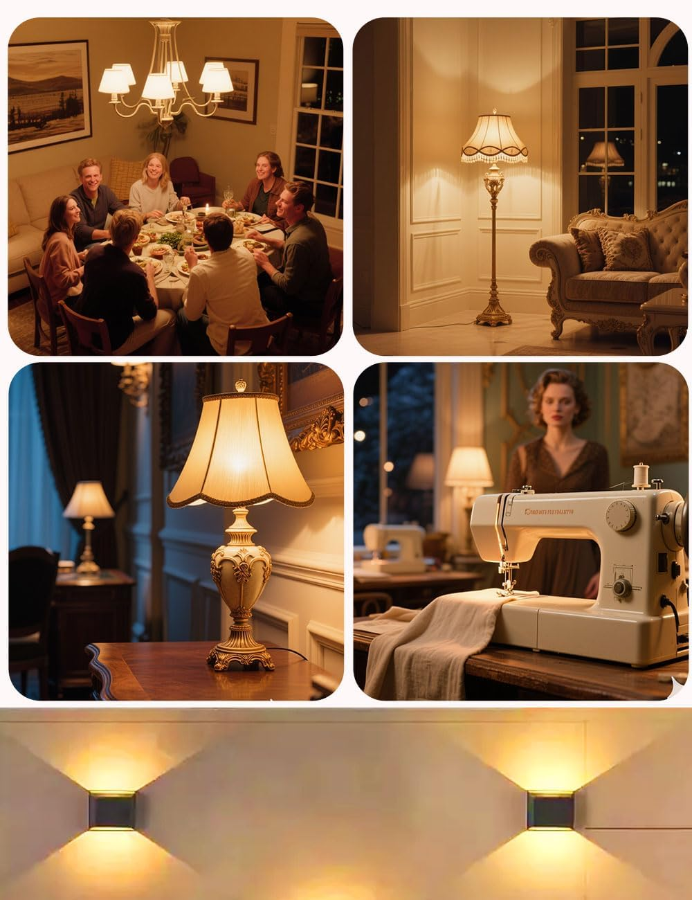 Wossluck AC 220V-240V LED B15D Special Lamp, 6W 60W Replacement, Warm White 3000K, Dimmable, Pack of 2 image number 2