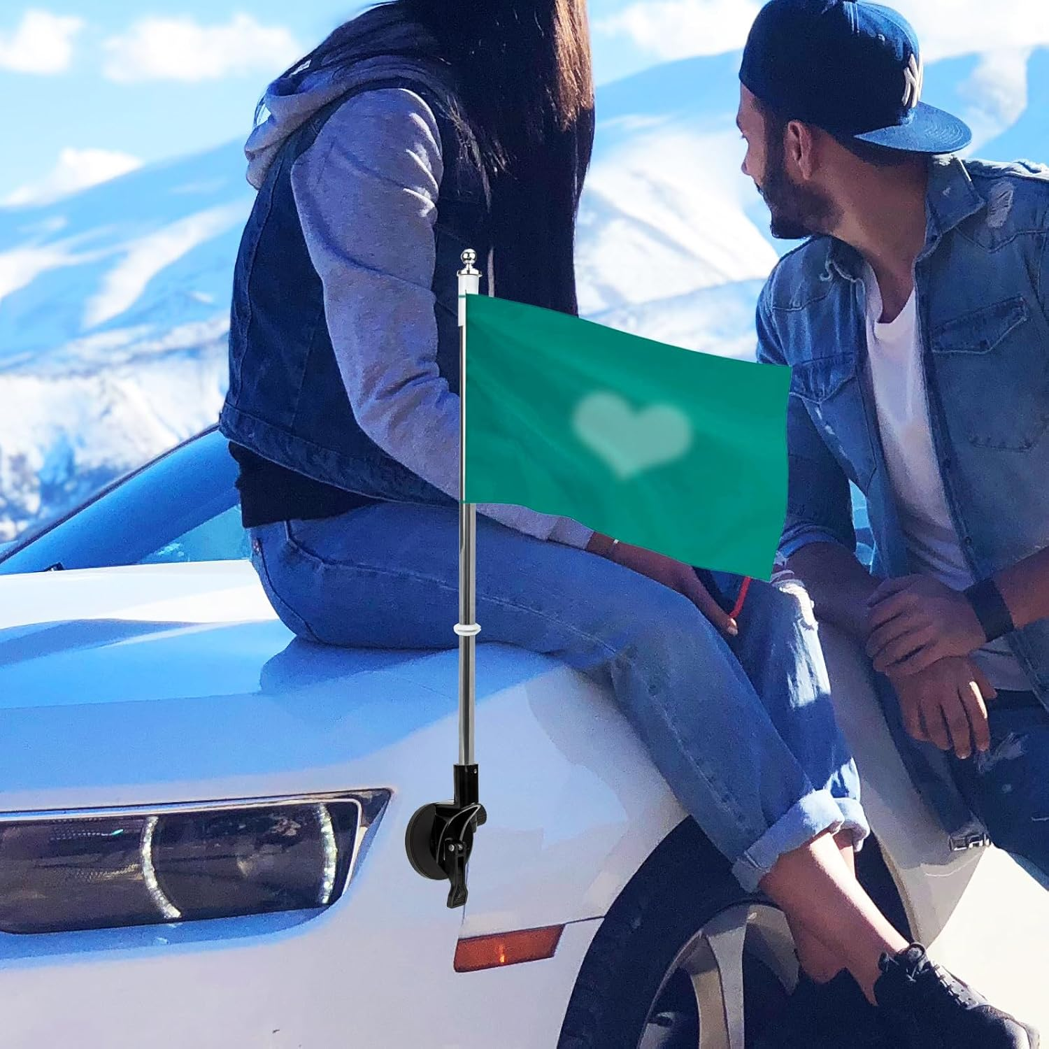 Baluue Rubber Black Base Magnetic Ceiling Threaded Studs Magnetic Car Mount Car Holder with Bolts and Nuts Painted Base Rubber Black Small Coated Coated Bade image number 5