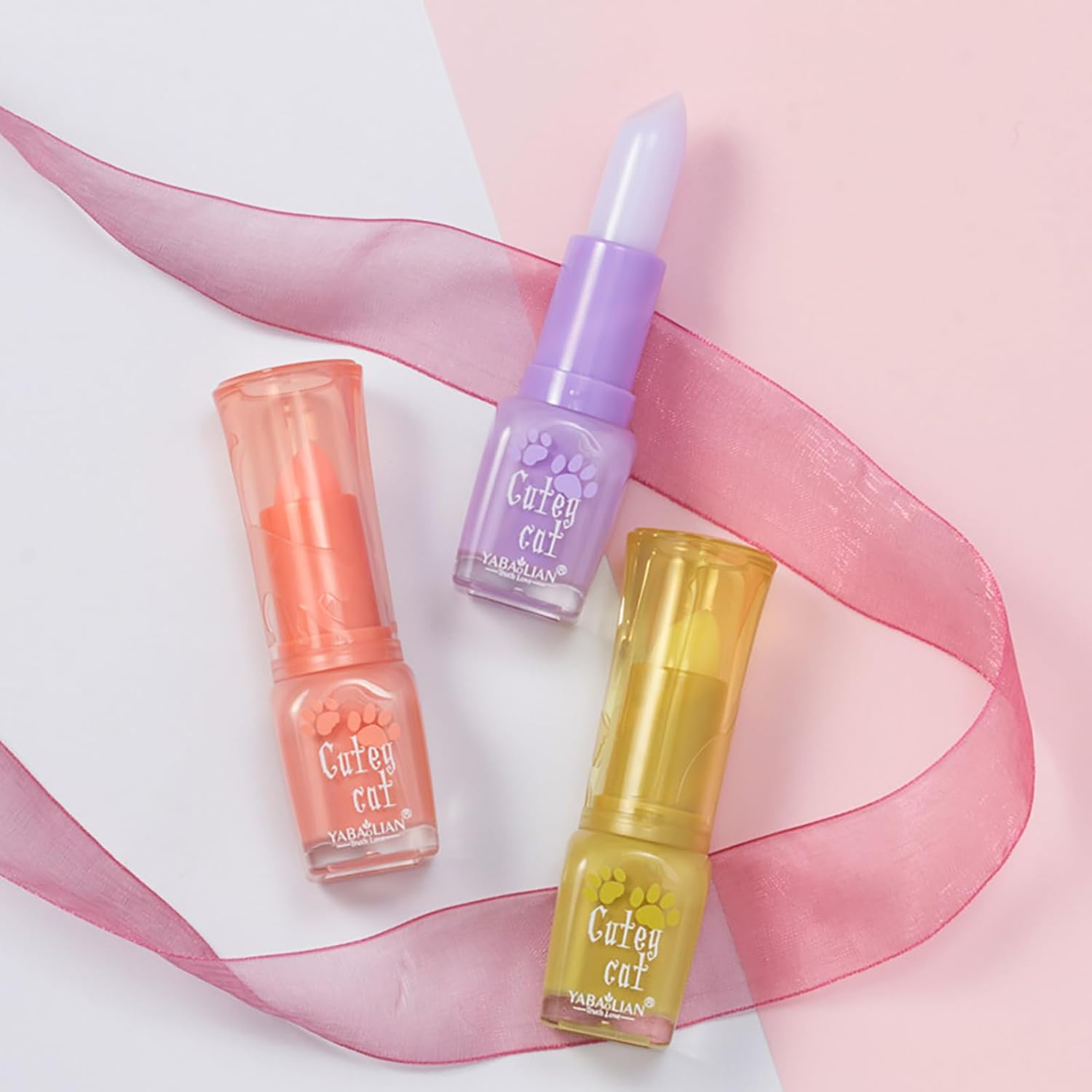 Roseflower Natural Lip Balm, 3 Colors Organic Lip Balm, 24HR Hydration - Moisturize Lips and Increase Charm, Nutritic Lip Balm for Dry, Cracked Lips(Pack of 3) image number 6