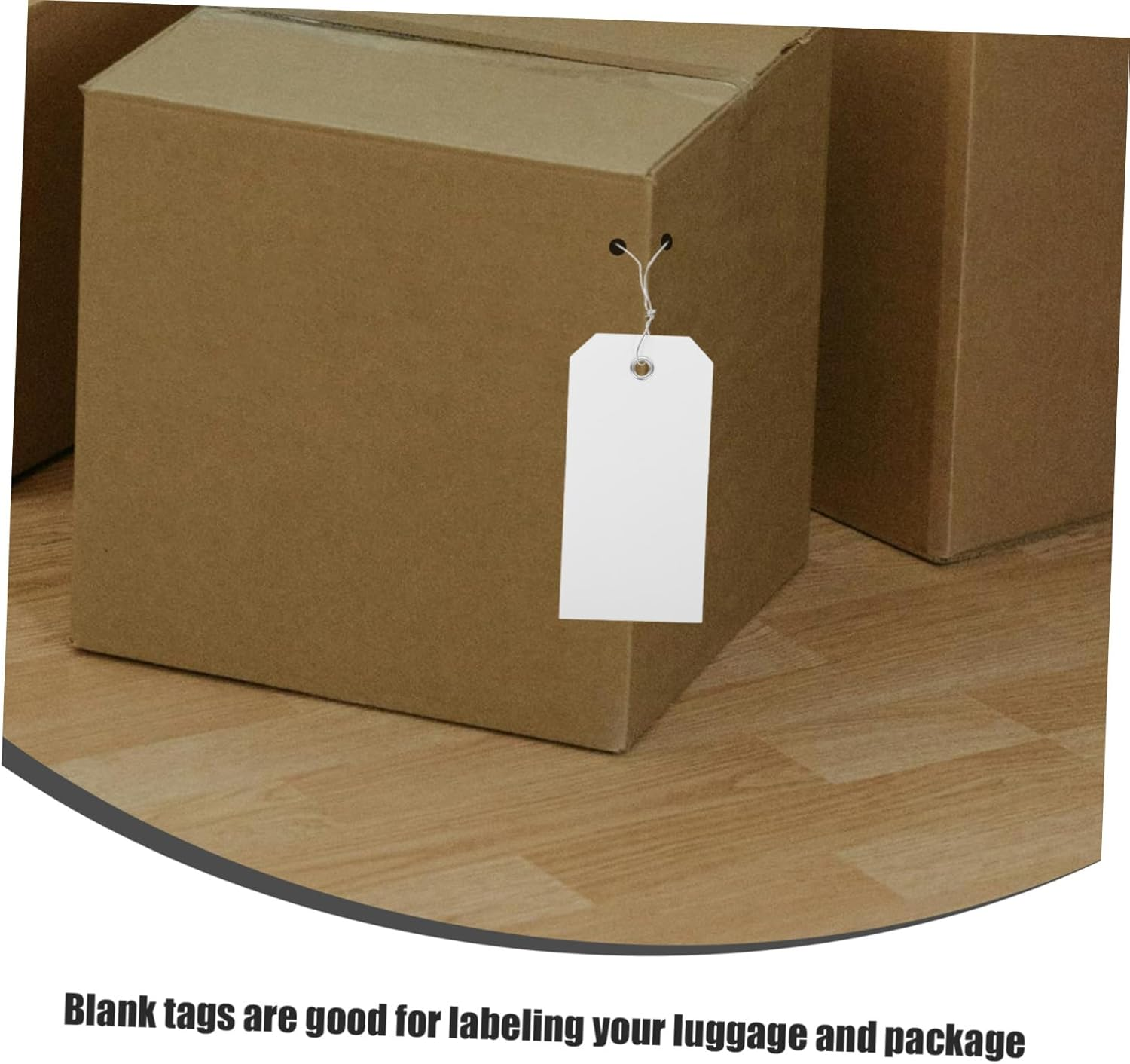 FUNOMOCYA 100Pcs Blank Luggage Tags Wire Writable Hanging Labels for Suitcases Travel Essentials Suitcase Tags