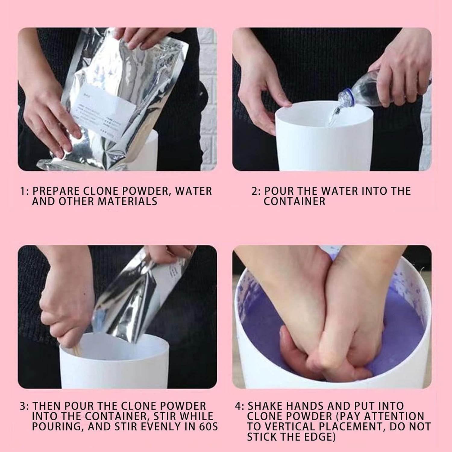 2 Set Family Hand Casting Kit 3D Gift,Hand Moulding Kit Couples for Childrens Adults,Holding Hands 3D Keepsake Casting Moulding Model Kit,Ideal Valentines Gift,Wedding Gift, Activity for Couples