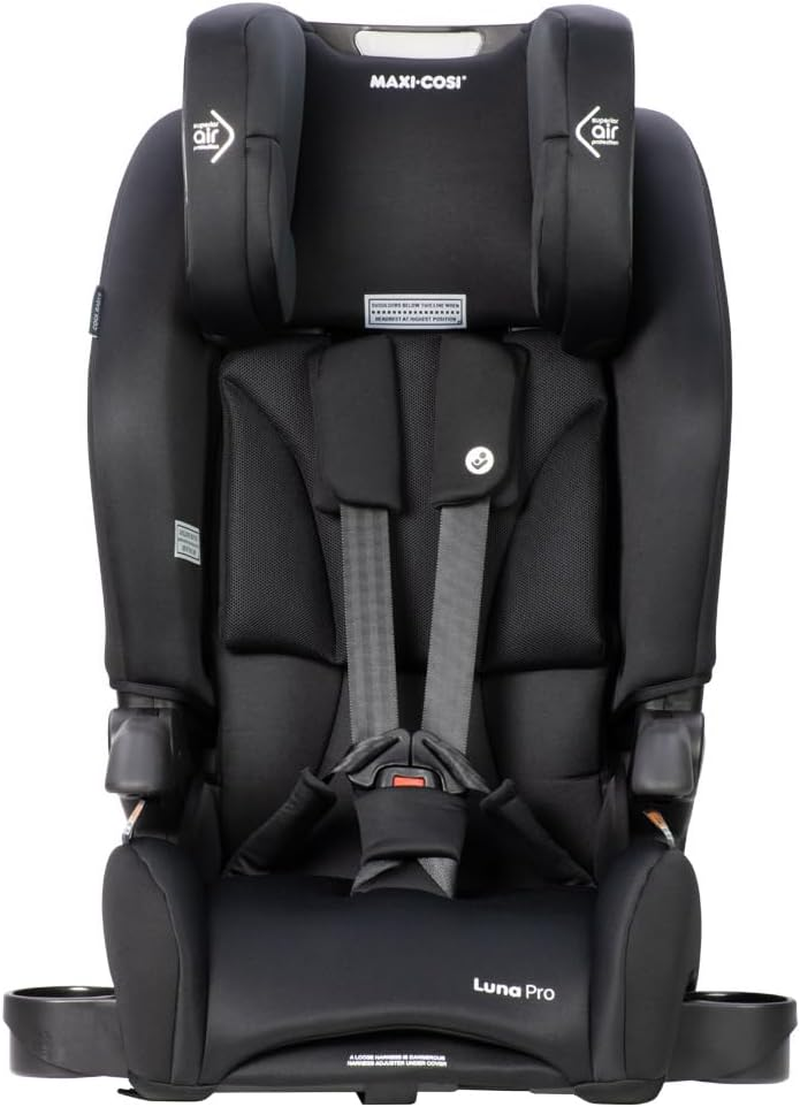 Maxi Cosi Luna Pro Forward-Facing Harnessed Booster Car Seat Onyx- Safe & Comfortable for Ages 6 Months to 8 Years image number 6